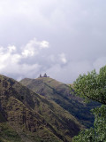 Western Georgia - Caucasus Mountains - church on hill