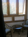 Kairouan - even a little sitting porch off my room - La Kasbah Hotel