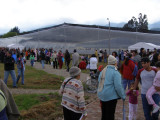 outside the meditation tent