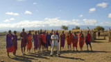 Finale of a visit to a Maasai manyatta