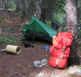 Camp After Day One  Near Milham Pass ON Entiat Side Of Drainage