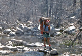 Don ( Who Did The AT In 1976 ) Crossing Holcomb Creek On Southern PCT