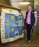 Lula Sines At   Coopers  In Ardenvoir With One Of Her Lovely Quilts