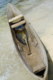 Dugout canoe and paddle