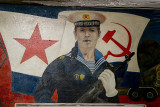 Heroic Sailor mural on Simushir