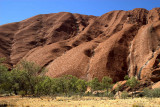 As the day warms... the flanks of Uluru