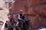 You could hire a donkey to go up the long steep walk to the Great Temple -- some chose well.