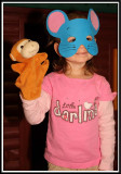 Kylie wears the mouse mask
