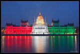 The Hungarian Parliament on National Day