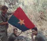 VC Flag Cliff Hobbs, Mike Scoggins and Sgt. Gomaro