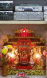 Shrine at hi-fi stall, Talat Sao