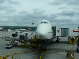 Our BA plane in London Heathrow Airport, Terminal 5