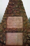 Michael Grzinek Monument on the rim of the crater