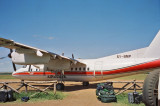 Our plane to Nairobi, its a regularily scheduled flight