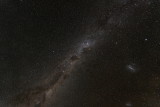 Wide angle shot of Milky Way with Southern Cross at center
