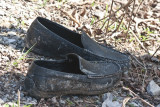 and the Dollar Store shoes...