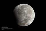 PARTIAL LUNAR ECLIPSE OVER MANILA
January 1, 2010 (03:36:19 am, Manila Time), observed from Paranaque City, Philippines
Canon 7D + 400 2.8 L IS + stacked Canon 2x/Sigma 1.4x TCs, Manfrotto 475B/3421 support
1120 mm, f/13, ISO 100, 1/60 sec, manual exposure, uncropped full frame resized to 50 %
