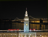 San Francisco Ferry Building  & Oakland Bay Bridge