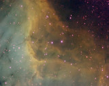 Pelican Nebula's Ionization Front