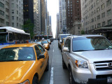 Traffic at light on 6th Avenue