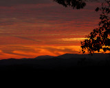 SUNSETS END - VIEW FROM OUR DECK