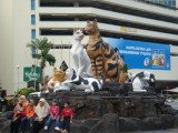 cat statue in Kuching...