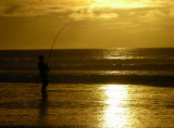 Fishing at Sunset
