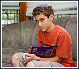 Serious Young Man Before His Bar Mitzvah