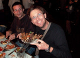 Foooood - Eugeni Capella and Joan Barrachina eating in the Marraquesh square