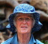 Margaret - The blue headed birder in the Paradise Valley  :)