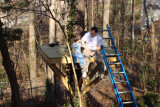 Wyatt and I on the platform