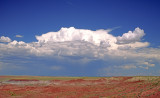 (METE28) Cumulonimbus typical of southwestern moonsoon, Painted Desert, AZ