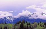 (METE71) Startus and upslope fog, Teton Range, Grand Teton National Park, WY