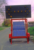 (EN16) Photovoltaic panel used to power a sign, Lake County, IL
