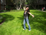 Emily experiencing nature