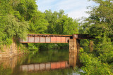 Train tressel over the canal