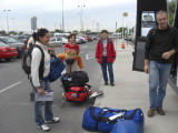 Isi holt uns am Flughafen in Santiago ab