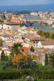 West along the Arno with Ponte Vecchio:2