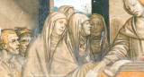 14th century fresco, San Gimignano(detail)