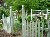 Interesting use of fencing inside the larger garden