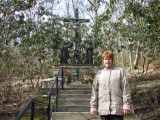 The shrine at the top of the walkway
