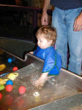 water table (she didnt last long as she splashed the kids around her too much)