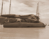 Colors,Sepia,Atop Schooner Wharf