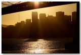 San Francisco skyline under the Bay Bridge