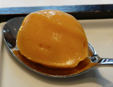 Luscious mini mango sorbet