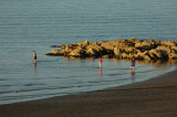 Paddling in the evening sun