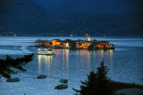 Isola Pescatori at night 