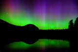 Northern Lights over Echo Lake, North Conway, NH (a)