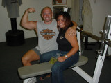 Dave & Loraine<br>at Daves Gym