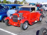 red convertible roadster